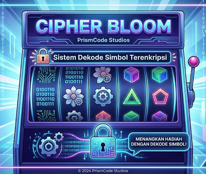 🔐 Cipher Bloom Slot dari PrismCode Studios dengan Sistem Dekode Simbol Terenkripsi